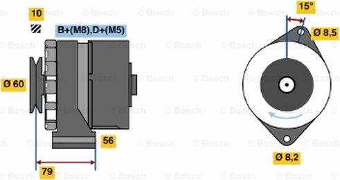 BOSCH 0 986 035 010 - Laturi inparts.fi