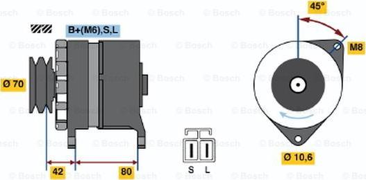 BOSCH 0 986 035 331 - Laturi inparts.fi