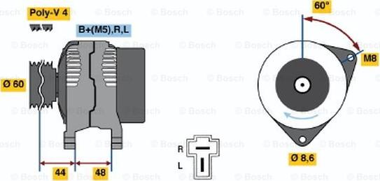 BOSCH 0 986 035 231 - Laturi inparts.fi