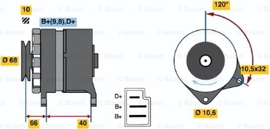 BOSCH 0 986 035 780 - Laturi inparts.fi