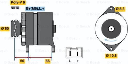 BOSCH 0 986 036 941 - Laturi inparts.fi