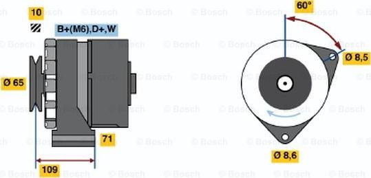 BOSCH 0 986 036 490 - Laturi inparts.fi