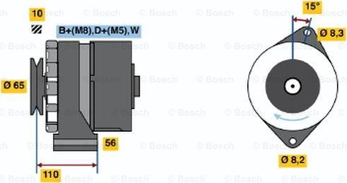 BOSCH 0 986 036 510 - Laturi inparts.fi