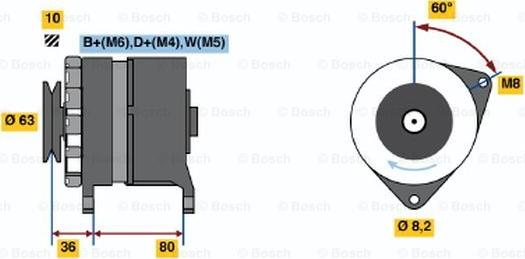 BOSCH 0 986 036 041 - Laturi inparts.fi