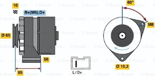 BOSCH 0 986 036 891 - Laturi inparts.fi