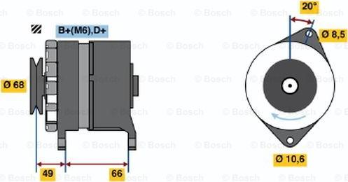 BOSCH 0 986 036 841 - Laturi inparts.fi