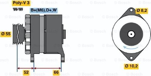 BOSCH 0 986 036 860 - Laturi inparts.fi