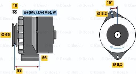 BOSCH 0 986 036 250 - Laturi inparts.fi