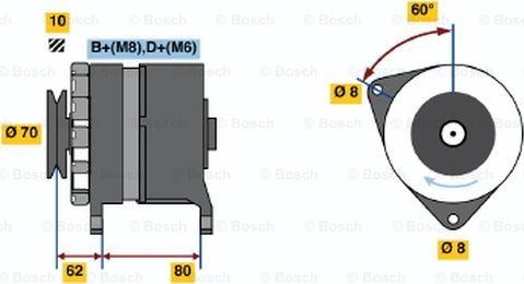 BOSCH 0 986 036 770 - Laturi inparts.fi