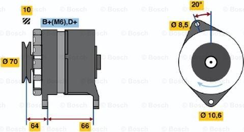 BOSCH 0 986 030 990 - Laturi inparts.fi