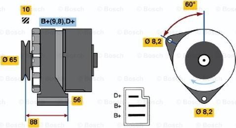 BOSCH 0 986 030 580 - Laturi inparts.fi