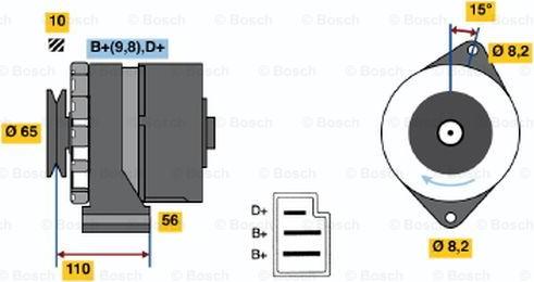 BOSCH 0 986 030 610 - Laturi inparts.fi