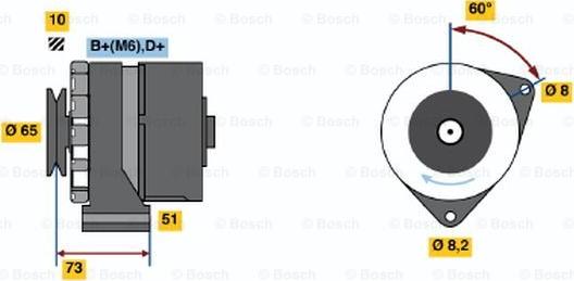 BOSCH 0 986 030 700 - Laturi inparts.fi