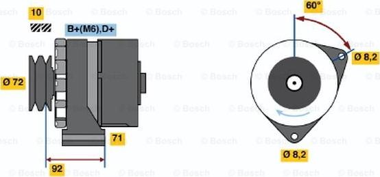 BOSCH 0 986 030 730 - Laturi inparts.fi