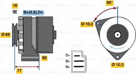 BOSCH 0 986 031 420 - Laturi inparts.fi