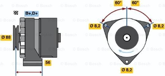 BOSCH 0 986 031 540 - Laturi inparts.fi