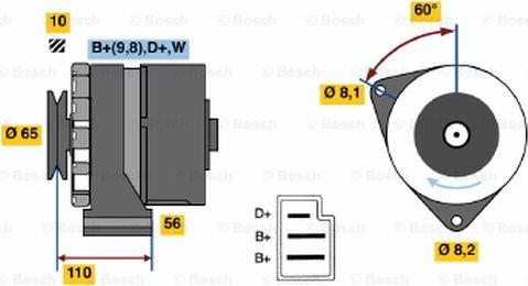 BOSCH 0 986 031 500 - Laturi inparts.fi