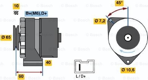 BOSCH 0 986 031 000 - Laturi inparts.fi