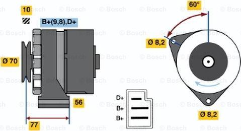 BOSCH 0 986 031 390 - Laturi inparts.fi