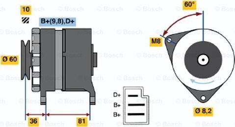 BOSCH 0 986 031 380 - Laturi inparts.fi