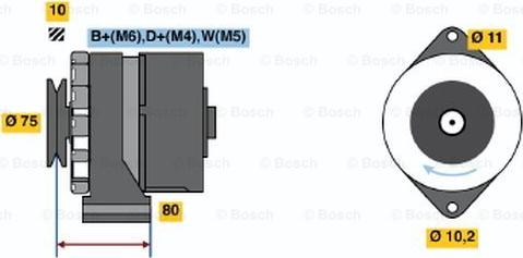 BOSCH 0 986 031 370 - Laturi inparts.fi