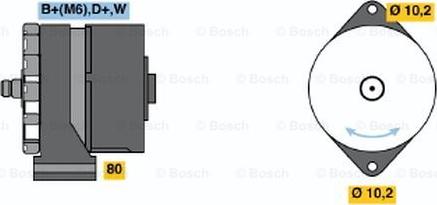 BOSCH 0 986 031 250 - Laturi inparts.fi