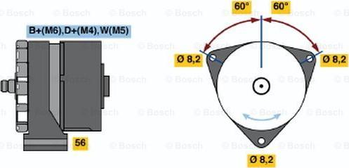 BOSCH 0 986 031 260 - Laturi inparts.fi