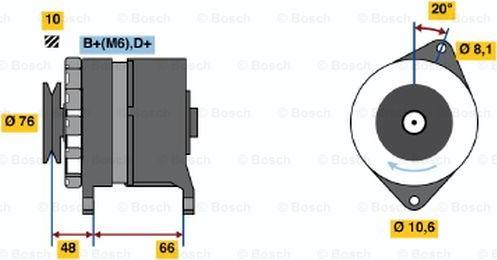 BOSCH 0 986 031 740 - Laturi inparts.fi