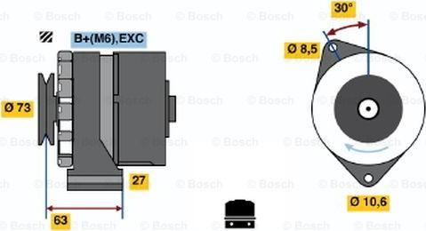 BOSCH 0 986 031 771 - Laturi inparts.fi