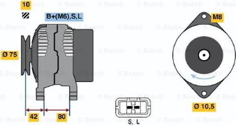 BOSCH 0 986 038 920 - Laturi inparts.fi