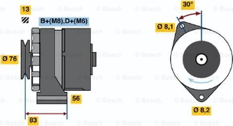 BOSCH 0 986 038 641 - Laturi inparts.fi