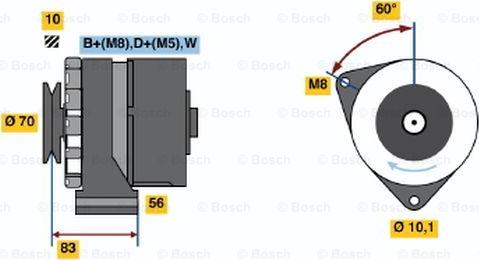 BOSCH 0 986 038 100 - Laturi inparts.fi