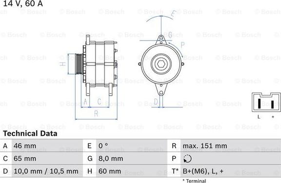 BOSCH 0 986 038 851 - Laturi inparts.fi