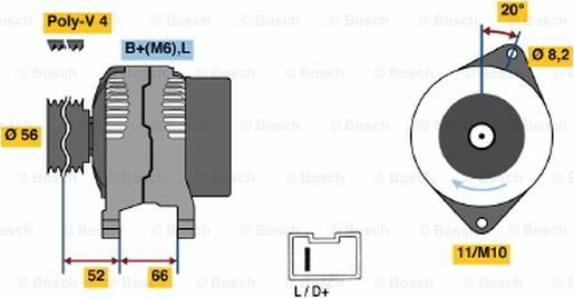 BOSCH 0 986 038 831 - Laturi inparts.fi