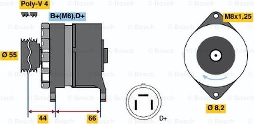 BOSCH 0 986 038 220 - Laturi inparts.fi