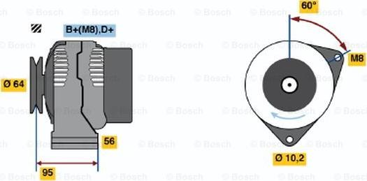 BOSCH 0 986 038 710 - Laturi inparts.fi