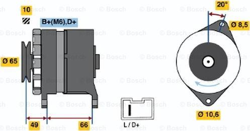 BOSCH 0 986 033 980 - Laturi inparts.fi