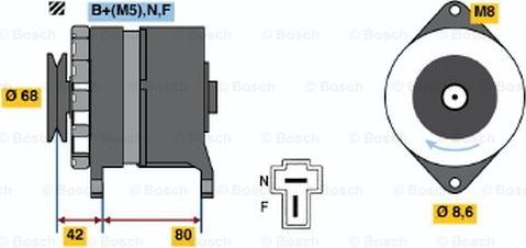 BOSCH 0 986 033 481 - Laturi inparts.fi