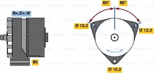 BOSCH 0 986 033 570 - Laturi inparts.fi