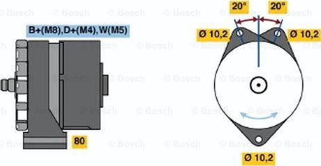 BOSCH 0 986 033 100 - Laturi inparts.fi