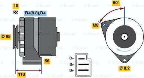 BOSCH 0 986 033 180 - Laturi inparts.fi