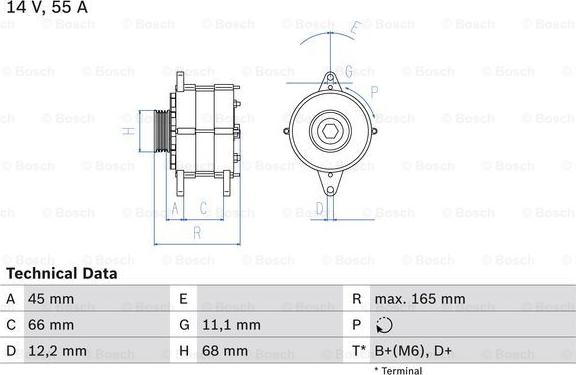 BOSCH 0 986 033 890 - Laturi inparts.fi