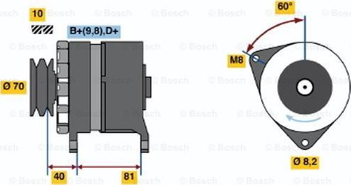 BOSCH 0 986 033 240 - Laturi inparts.fi