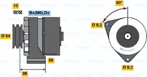 BOSCH 0 986 032 930 - Laturi inparts.fi