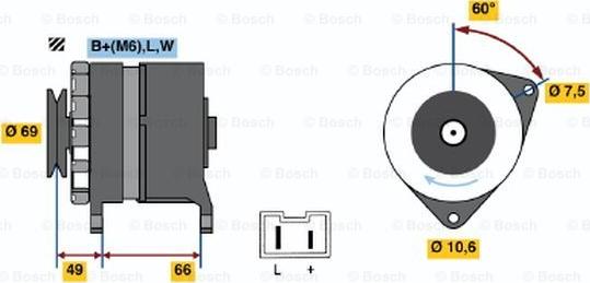 BOSCH 0 986 032 320 - Laturi inparts.fi