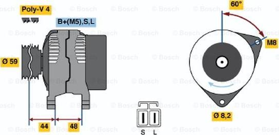 BOSCH 0 986 037 981 - Laturi inparts.fi