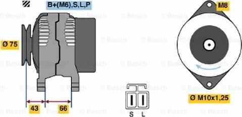 BOSCH 0 986 037 491 - Laturi inparts.fi