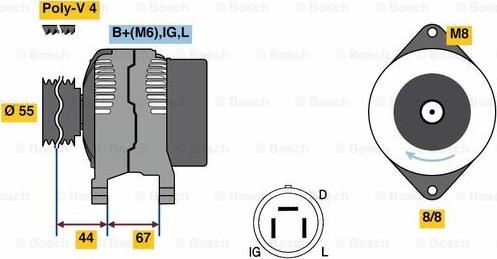 BOSCH 0 986 037 561 - Laturi inparts.fi