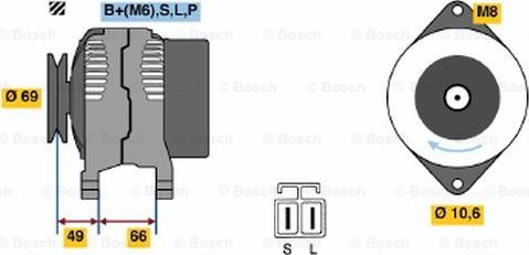 BOSCH 0 986 037 691 - Laturi inparts.fi