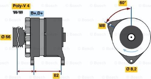 BOSCH 0 986 037 040 - Laturi inparts.fi